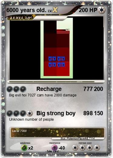 Pokemon 6000 years old.