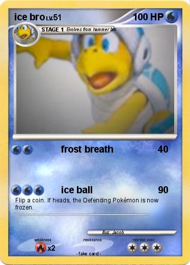 Pokemon ice bro