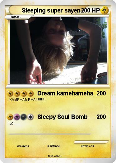 Pokemon Sleeping super sayen