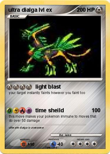 Pokemon ultra dialga lvl ex