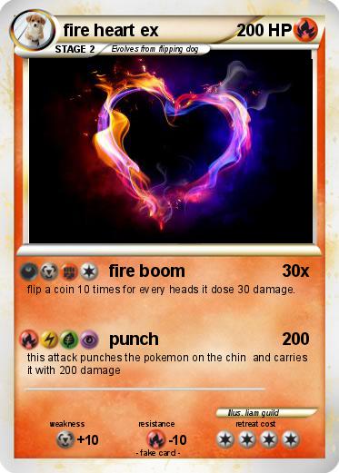 Pokemon fire heart ex