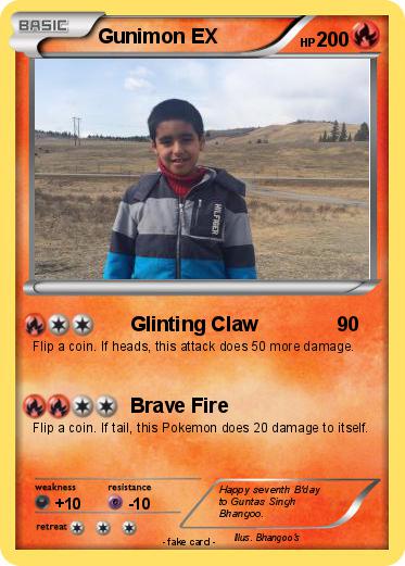 Pokemon Gunimon EX