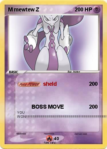 Pokemon M mewtew Z