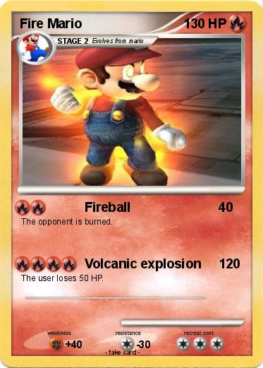 Pokemon Fire Mario