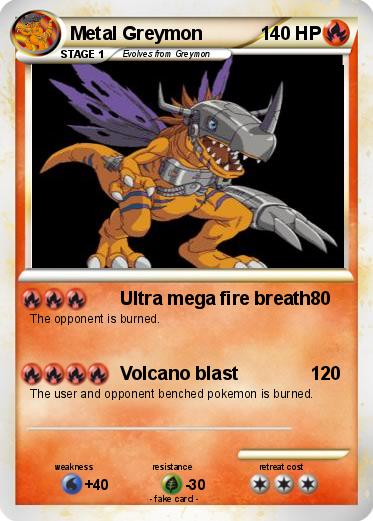 Pokemon Metal Greymon