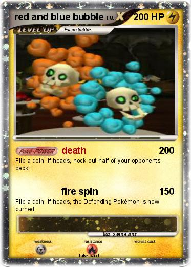 Pokemon red and blue bubble