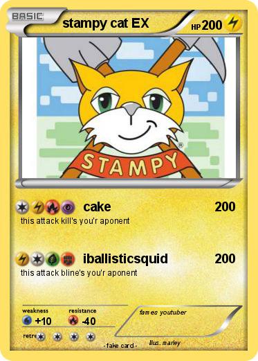 Pokemon stampy cat EX
