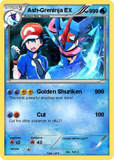 Pokemon Ash-Greninja EX