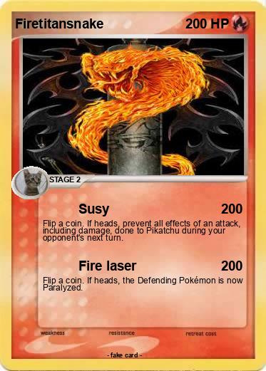 Pokemon Firetitansnake
