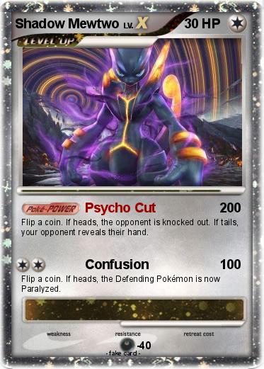 Pokemon Shadow Mewtwo