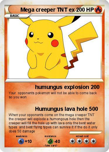 Pokemon Mega creeper TNT ex