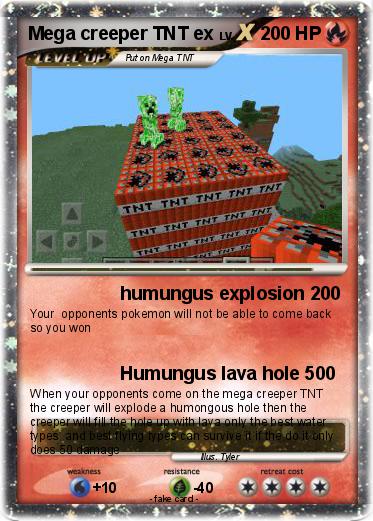 Pokemon Mega creeper TNT ex