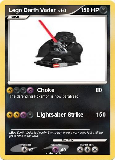 Pokemon Lego Darth Vader