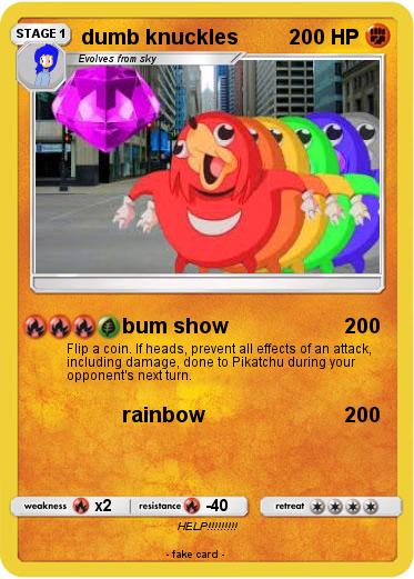 Pokemon dumb knuckles