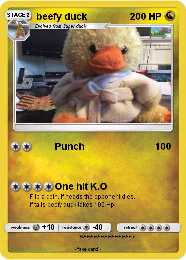 Pokemon beefy duck