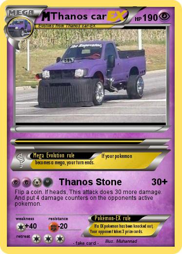 Pokemon Thanos car