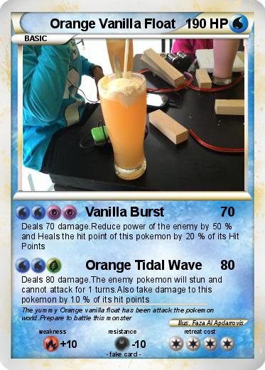 Pokemon Orange Vanilla Float