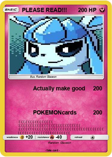 Pokemon PLEASE READ!!!