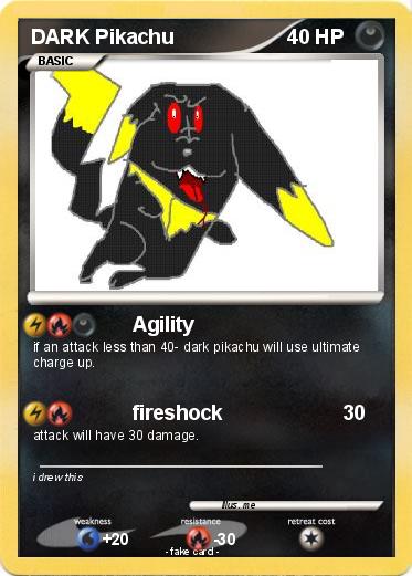 Pokemon DARK Pikachu