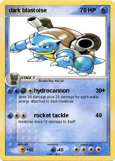 Pokemon dark blastoise