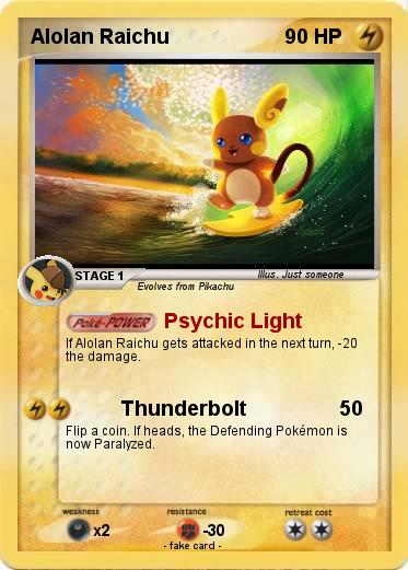 Pokemon Alolan Raichu