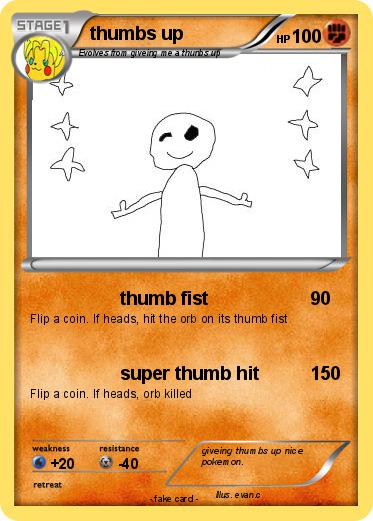 Pokemon thumbs up