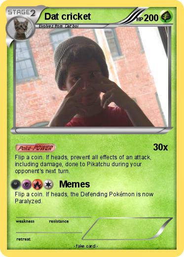 Pokemon Dat cricket