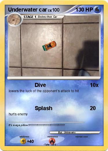Pokemon Underwater car