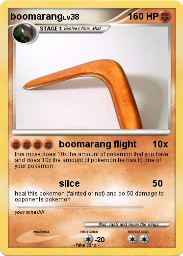 Pokemon boomarang