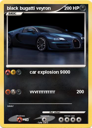 Pokemon black bugatti veyron