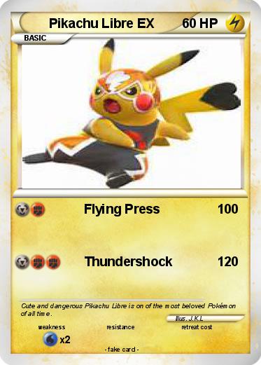 Pokemon Pikachu Libre EX