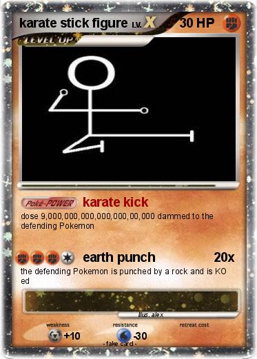 Pokemon karate stick figure