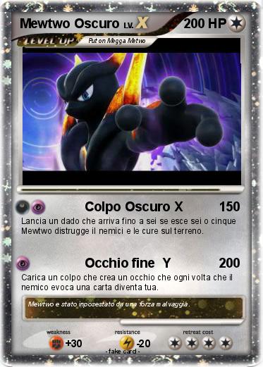 Pokemon Mewtwo Oscuro