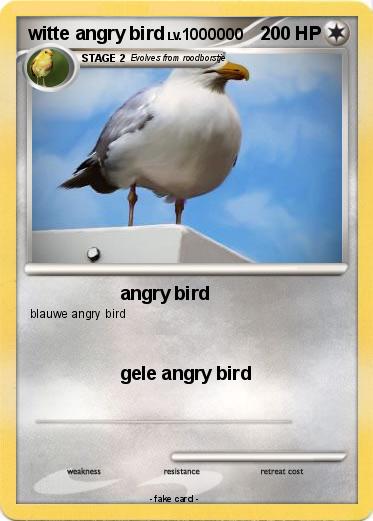 Pokemon witte angry bird