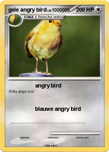 Pokemon gele angry bird