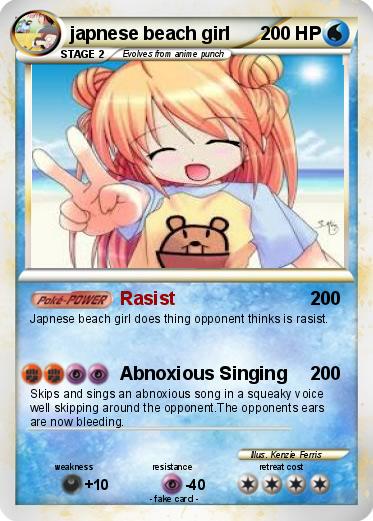 Pokemon japnese beach girl