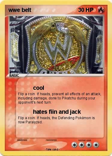 Pokemon wwe belt