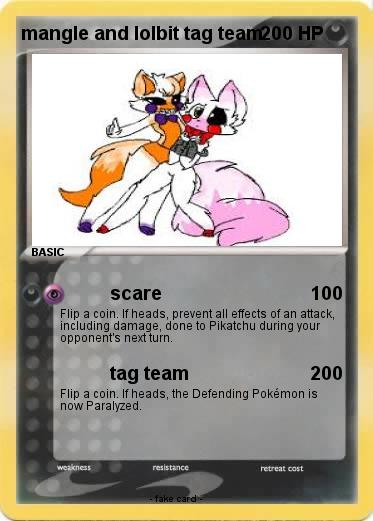 Pokemon mangle and lolbit tag team