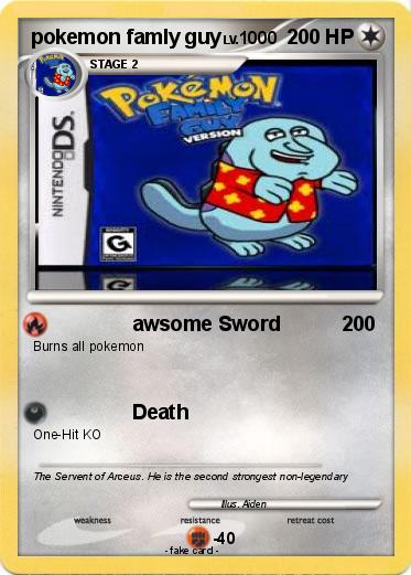 Pokemon pokemon famly guy