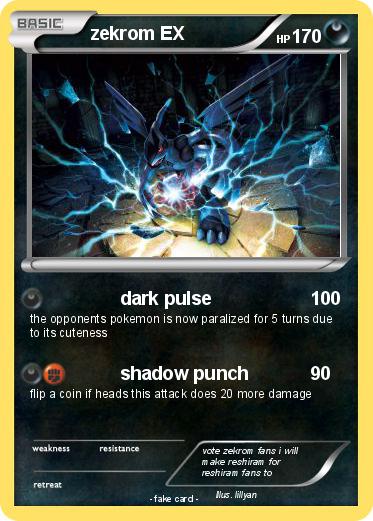 Pokemon zekrom EX