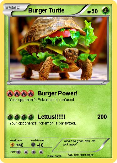 Pokemon Burger Turtle