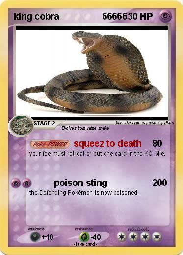 Pokemon king cobra                 66666