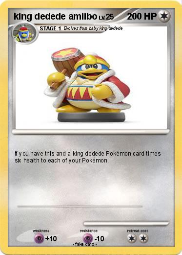 Pokemon king dedede amiibo