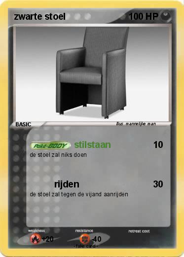 Pokemon zwarte stoel
