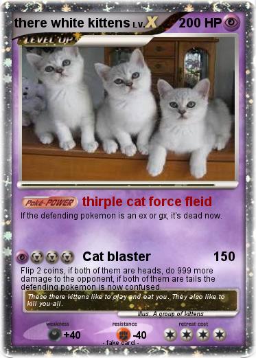 Pokemon there white kittens