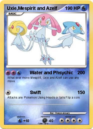 Pokemon Uxie,Mespirit and Azelf