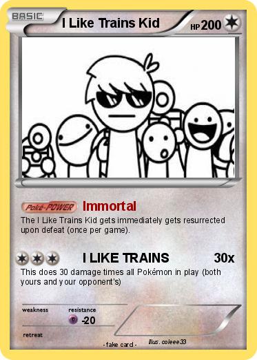 Pokemon I Like Trains Kid
