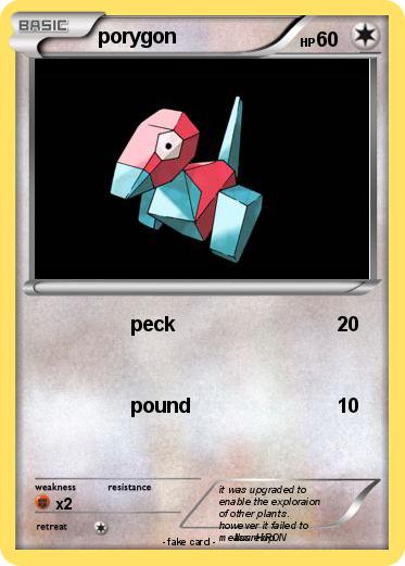 Pokemon porygon