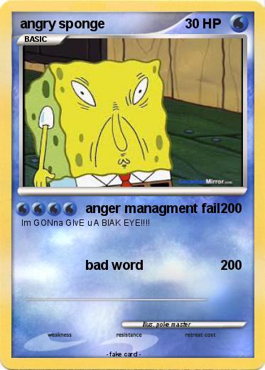 Pokemon angry sponge