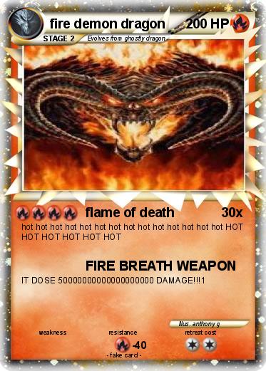 Pokemon fire demon dragon